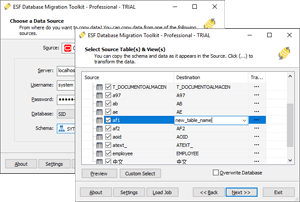 ESF Database Migration Toolkit - Pro