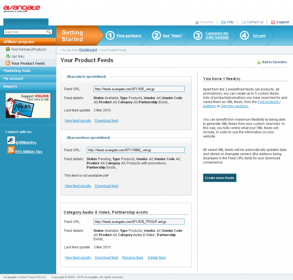 Partners and Products directory
