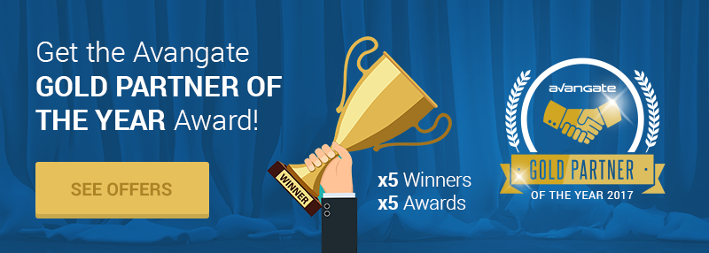 Win Avangate's GOLD PARTNER OF THE YEAR Award